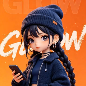 3D卡通可爱女孩头像