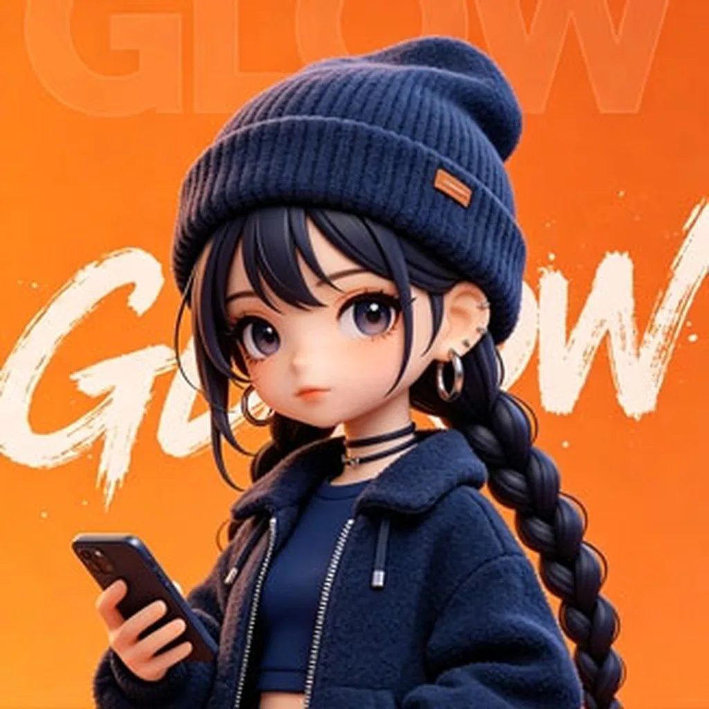 3D卡通可爱女孩头像